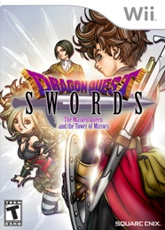 Front cover of the North American version, Dragon Quest Swords: The Masked Queen and the Tower of Mirrors