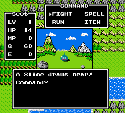 File:Dragon Quest NES Slime battle.png