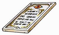 Artwork of Erdrick's Tablet.