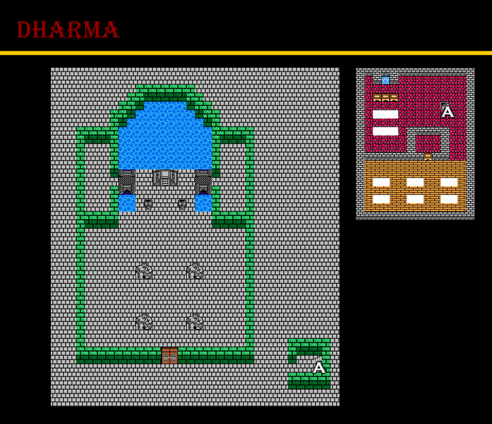 File:DQ III NES Dharma.png