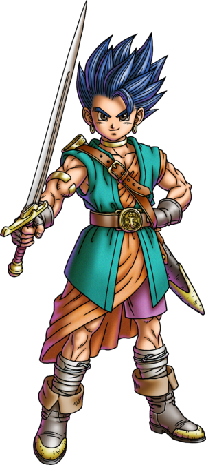 Artwork of the Hero for the DS remake, Dragon Quest VI: Realms of Revelation.